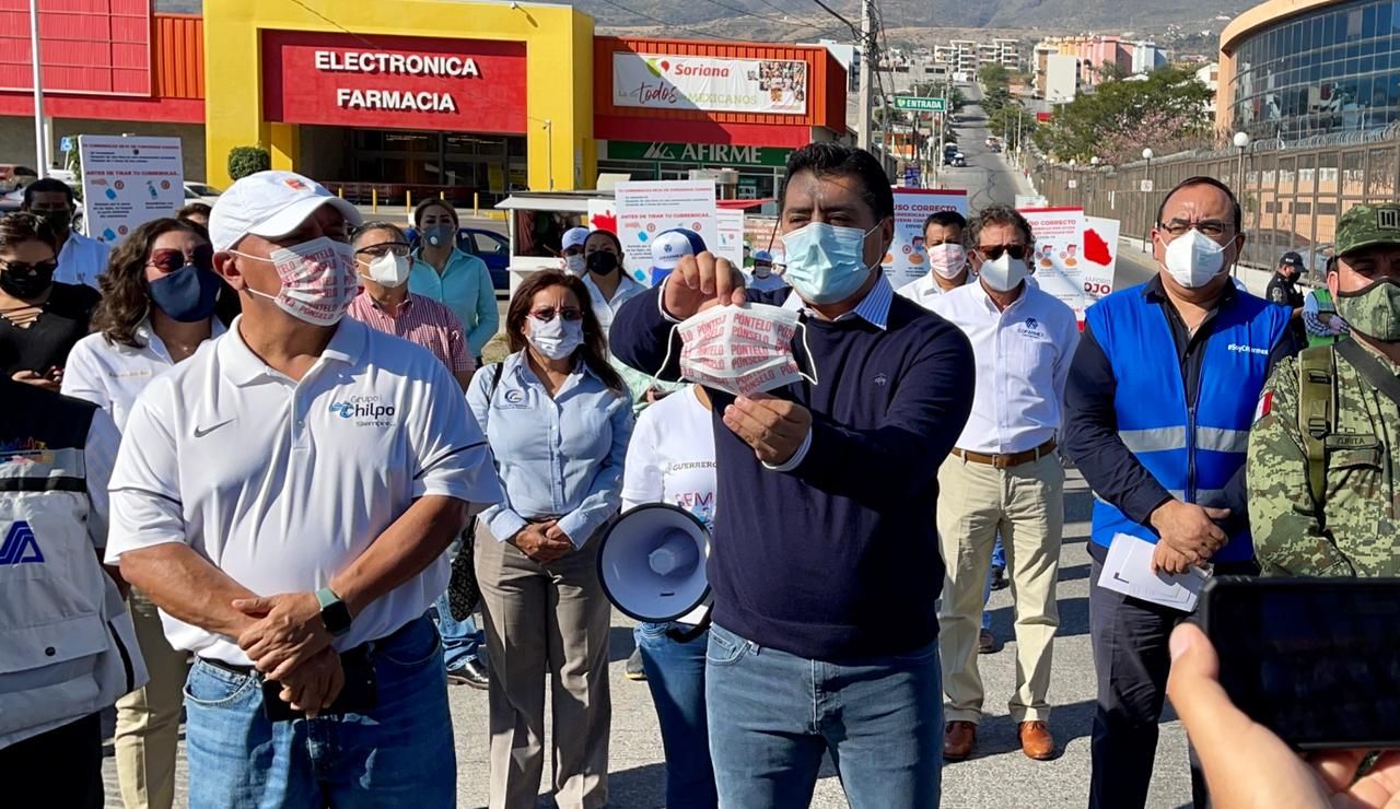 Pone en marcha el gobierno de Guerrero nueva estrategia ’Póntelo Pónselo’ para invitar a la población al uso del cubrebocas