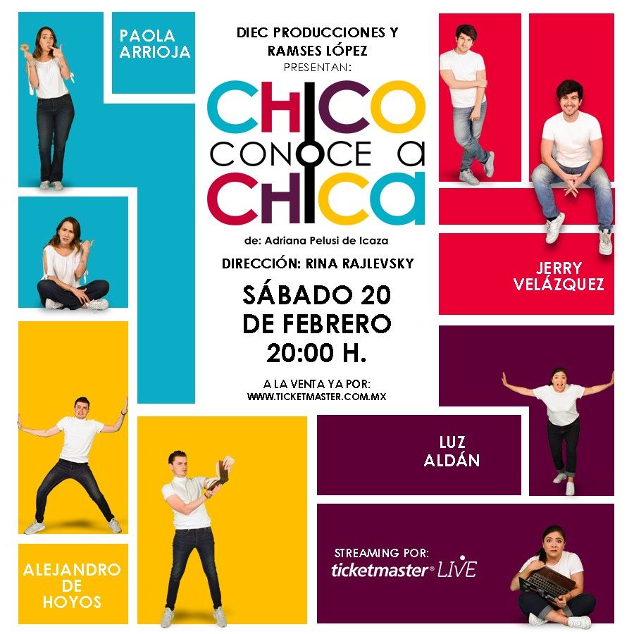 Chico Conoce a Chica, una apuesta al amor protagonizada por Paola Arrioja, Luz Aldán, Jerry Velázquez y Alejandro de Hoyos.