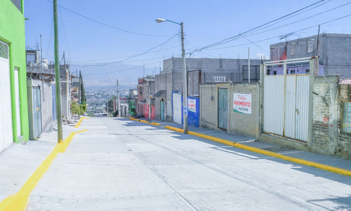 Concluimos pavimentación de vialidades de San Isidro y La Ladera