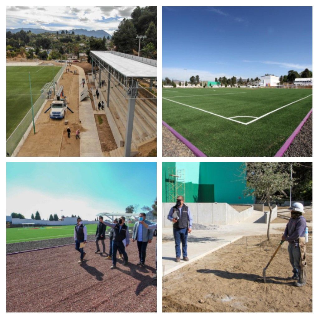 Secretaría de Desarrollo Urbano y Obra rehabilitó unidades deportivas en Ecatzingo y Ozumba