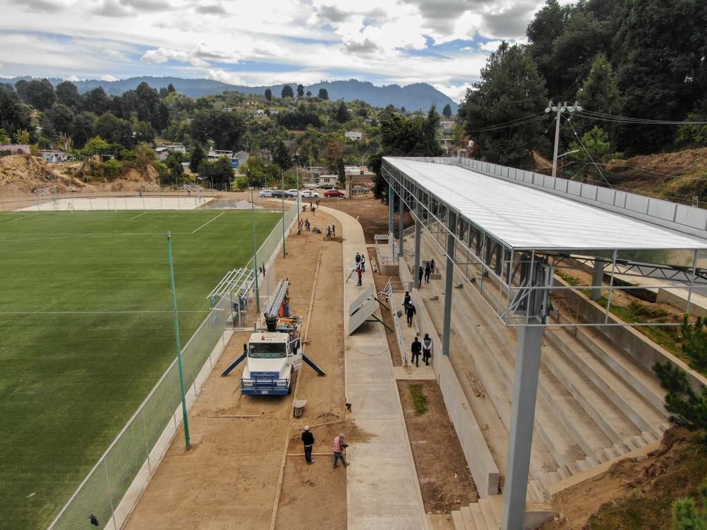 Moderniza GEM espacios públicos para actividades deportivas en la Región de los  Volcanes