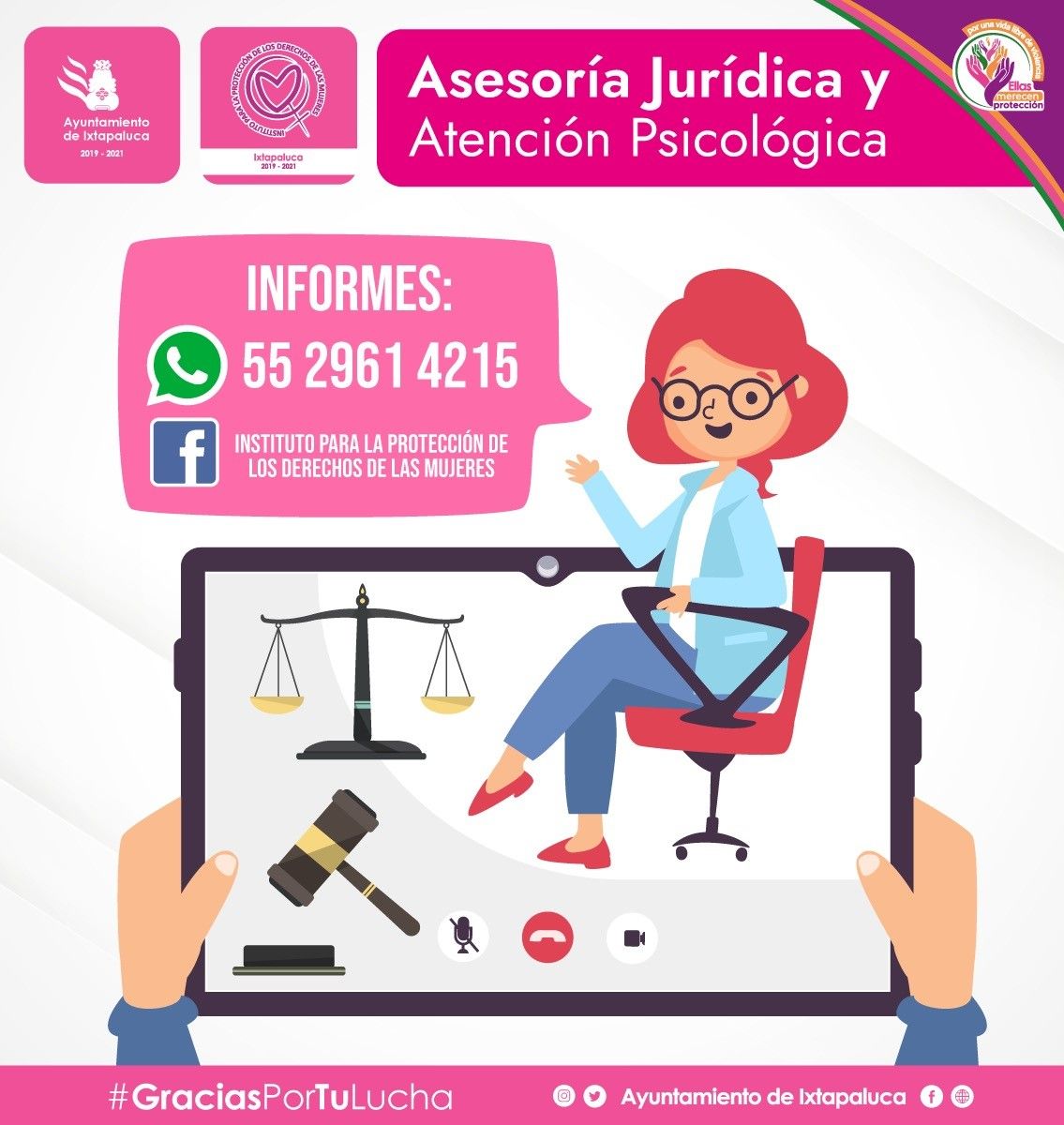 IPDM Ixtapaluca activa whatsapp para asesoría jurídica
