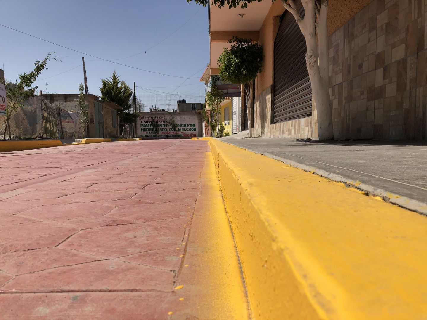Chimalhuacan concluye pavimentación de vialidades de San Pablo 