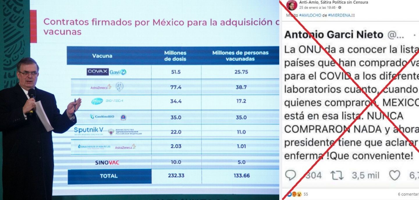 Se cae mentira del PRIAN: México ya compró vacunas, falta que lleguen 