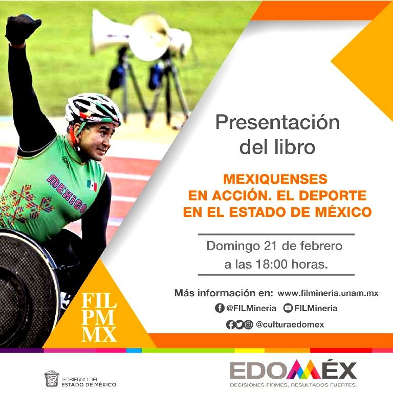 El FOEM presenta en el Fil de Palacio de Minería ’Mexiquenses en acción, el deporte en el Edoméx’ 