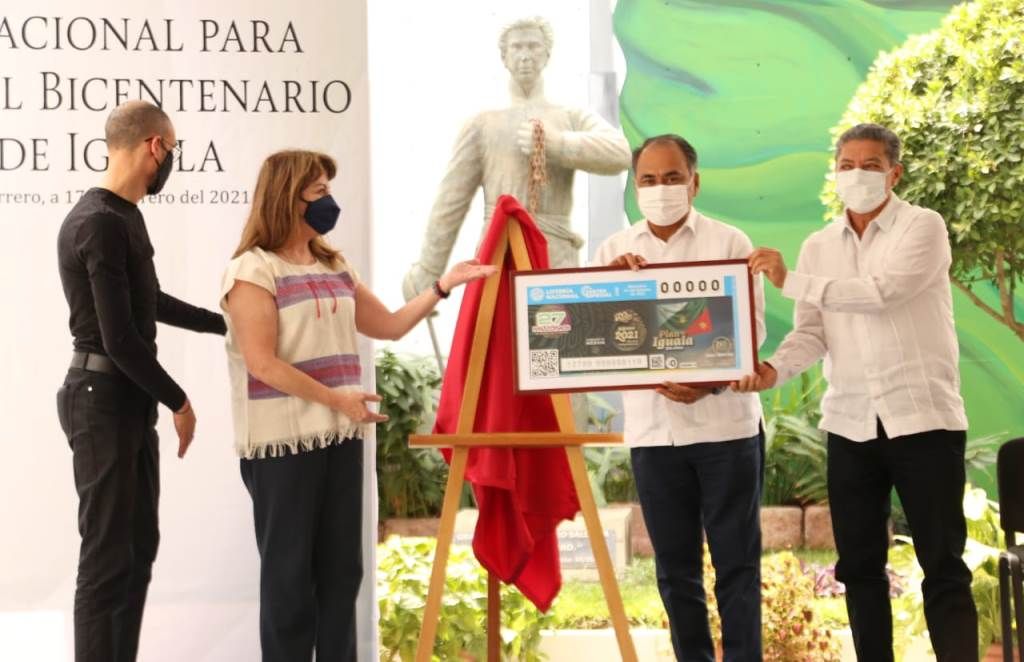 Emite Lotería Nacional billete conmemorativo al Bicentenario del Plan de Iguala