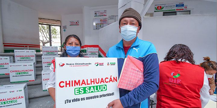 En Chimalhuacan continua entrega de concentradores de oxigeno a pacientes con COVID-19