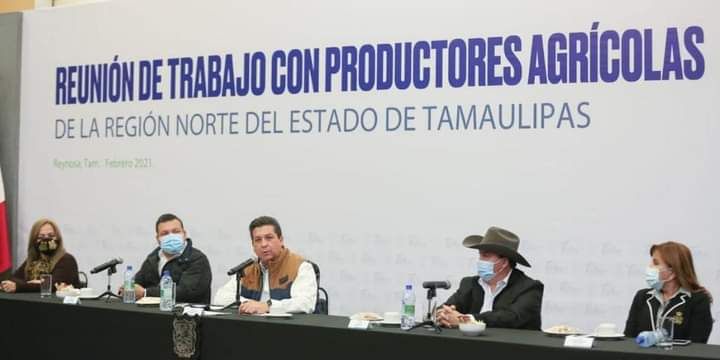 Gobierno de Tamaulipas apoyara a productores agricolas afectados por las heladas.