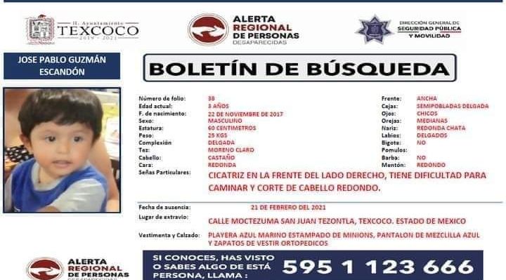Se busca desaparecido en San Juan Tezontla Texcoco