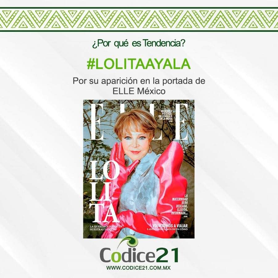 Lolita Ayala apararece en la portada de ELLE México 