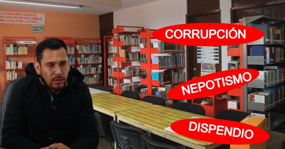 Convierte Israel Félix dirección de bibliotecas en refugio para protegidos y cuates