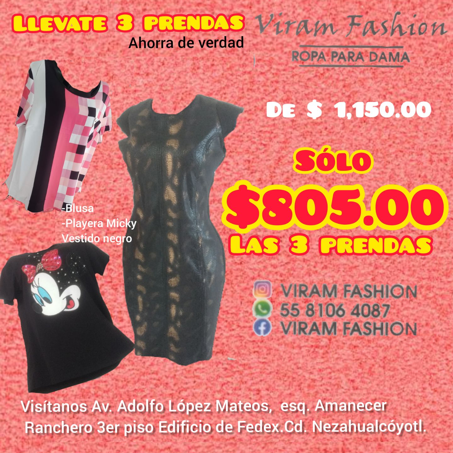 Viram fashion Moda para Damas y Jovencitas  en Ciudad Nezahualcóyotl 