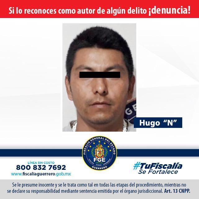 Fiscalía Guerrero cumplimenta orden de aprehensión en contra de Hugo "N" por delito de Homicidio en San Miguel Totolapan, región Tierra Caliente
