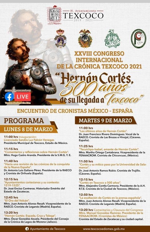XXVIII Congreso Internacional de la Crónica Texcoco 2021