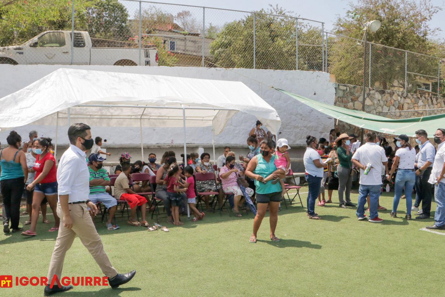 Realiza Igor Aguirre  la Caravana de la Salud en la colonia Sinaí 