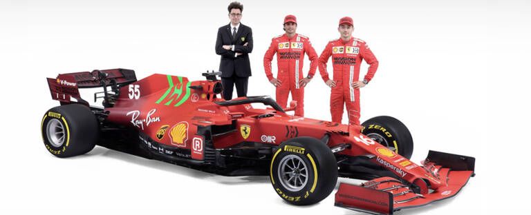 SF21: El Ferrari de Carlos Sainz y Leclerc en el Mundial 2021
