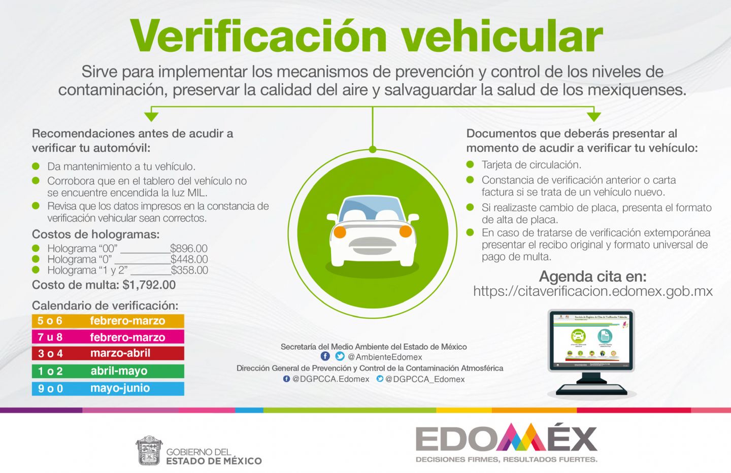 Implementa GEM campaña informativa acerca del proceso de verificación vehicular para este año 
