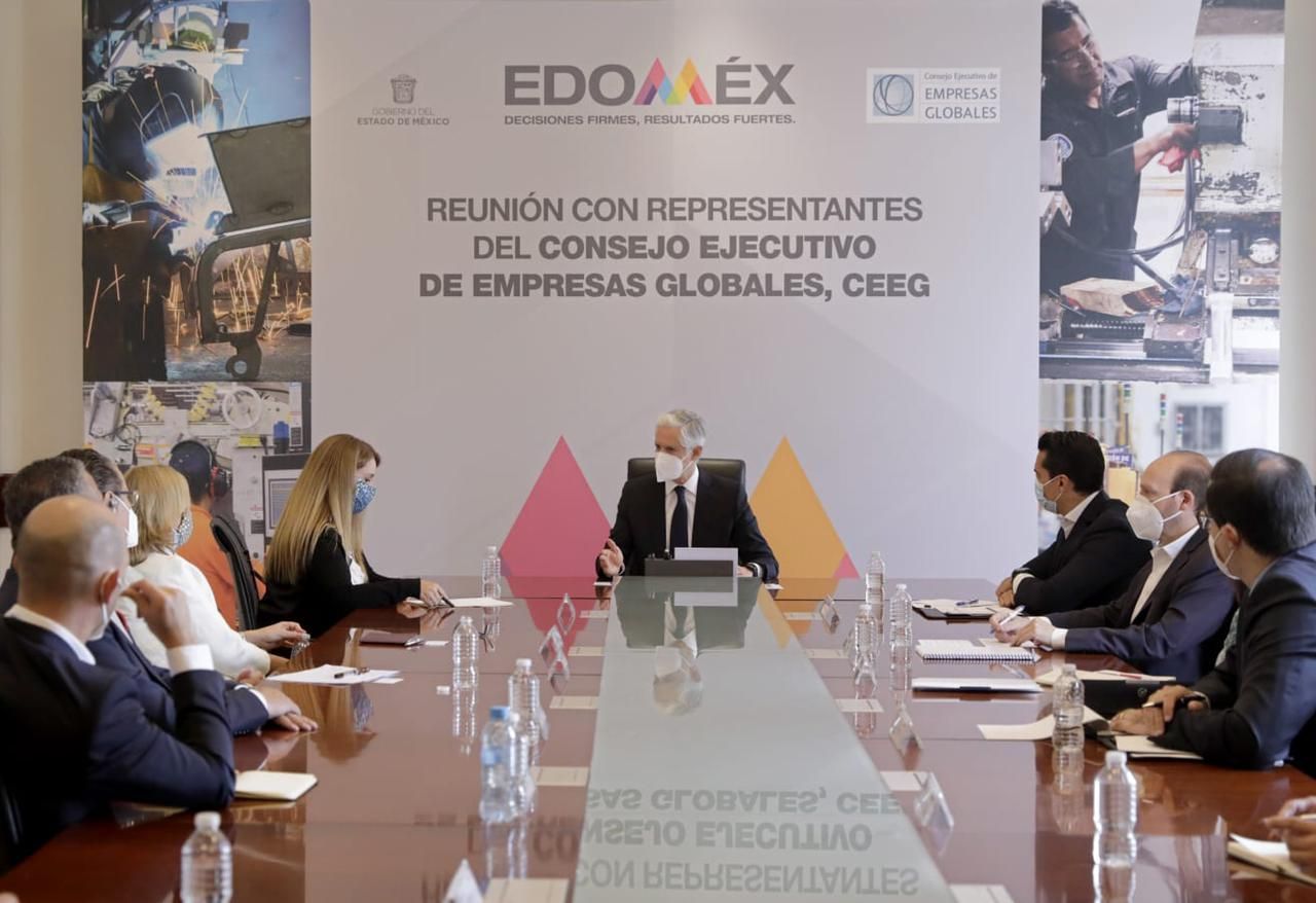 Acuerdan fortalecer colaboración para impulsar la economía mexiquense,  Empresarios y Gobernador Alfredo del Mazo
