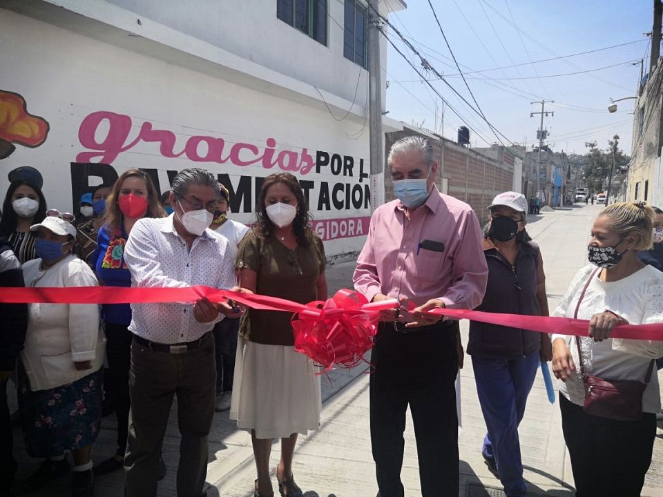 Continúan inauguraciones de pavimentos en Chimalhuacán
