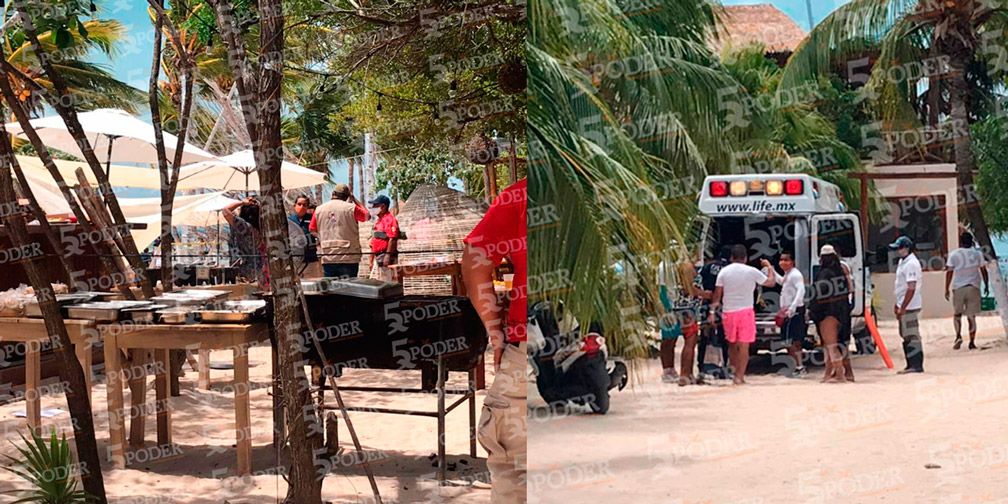 Muere una turista y 6 más resultan lesionados al colapsar palapa del Club de Playa ’Albatros’ en Isla de Mujeres