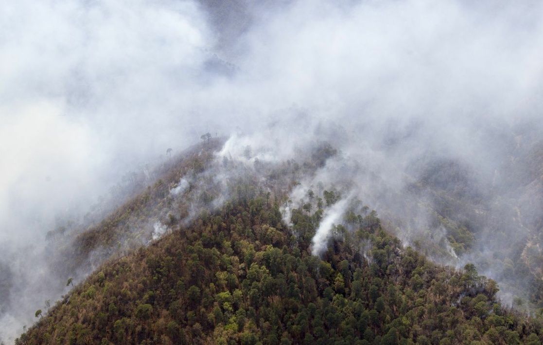Sedena y Agricultura realizaron bombardeo de nubes que contribuyó a extinción de incendio forestal