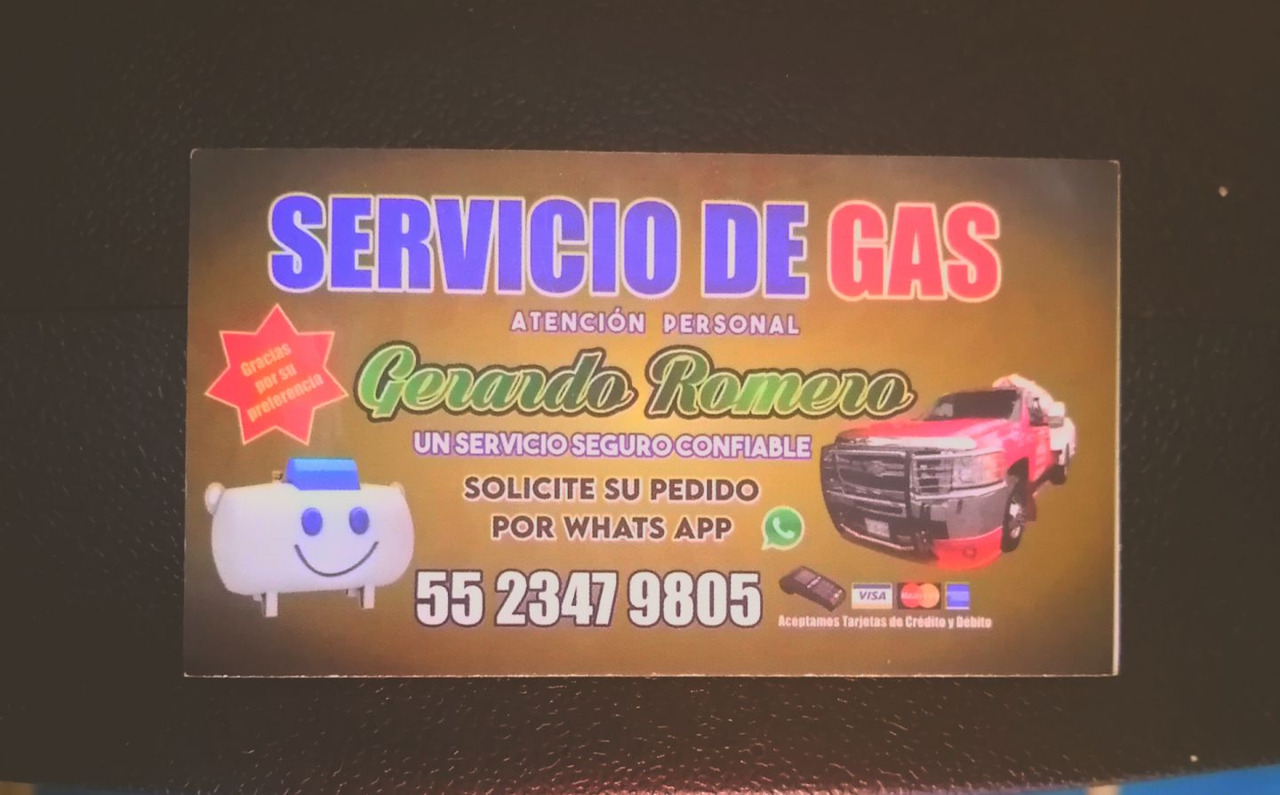 Servicio de Gas LP en la región Texcoco con su amigo Gerardo Romero 