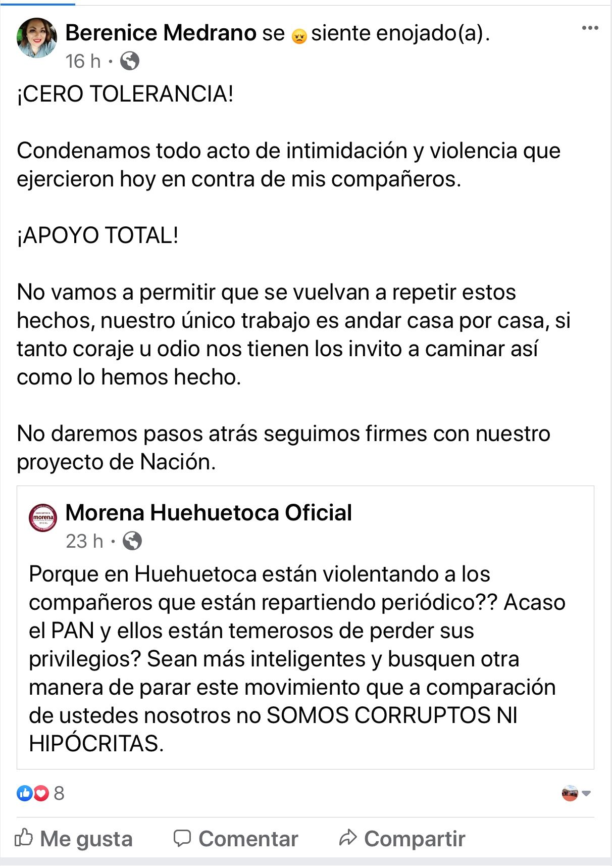 Tianguistas agreden a brigadistas de Morena en Huehuetoca, diputada Berenice Medrano Rosas lamentó el ataque 