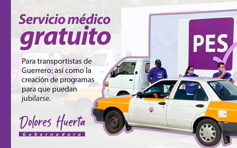 Servicio médico gratuito para transportistas de Guerrero: Dolores Huerta Baldovinos 
