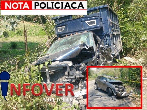  Choque Frontal en la carretera Cazones-Poza Rica deja como saldo una persona muerta
