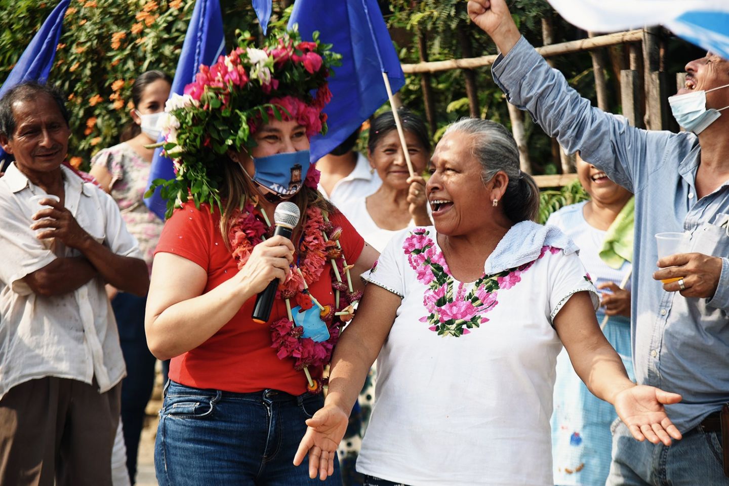 Campo, empleo, salud y mujeres, ejes de campaña de Sayonara Vargas 