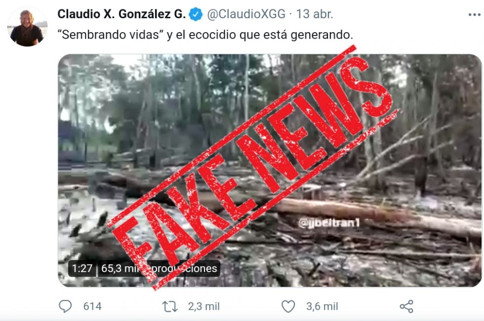 Difunde Claudio X. otra fake news; ahora es sobre Sembrando Vida 