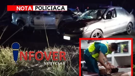  Choque frontal en la carretera Estatal Córdoba-Paso del Macho;  8 personas heridas 