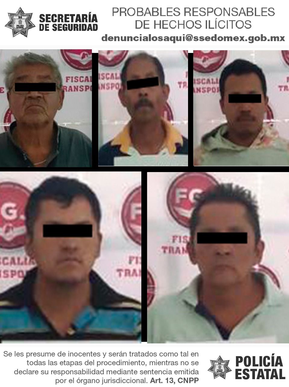 #Detienen a cinco presuntos roba coches y aseguran dos predios en Chimalhuacán