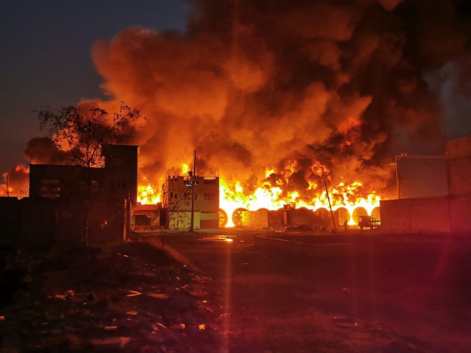 Impactante incendio en Ejidos de Tequisistlán Tezoyuca