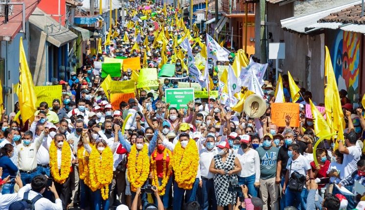 ¡El pueblo ya decidió y así gana Guerrero! dice Mario Moreno Arcos en emotiva bienvenida en Quechultenango y Mochitlán