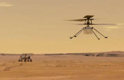 Primer vuelo en Marte del helicóptero experimental Ingenuity de la NASA 