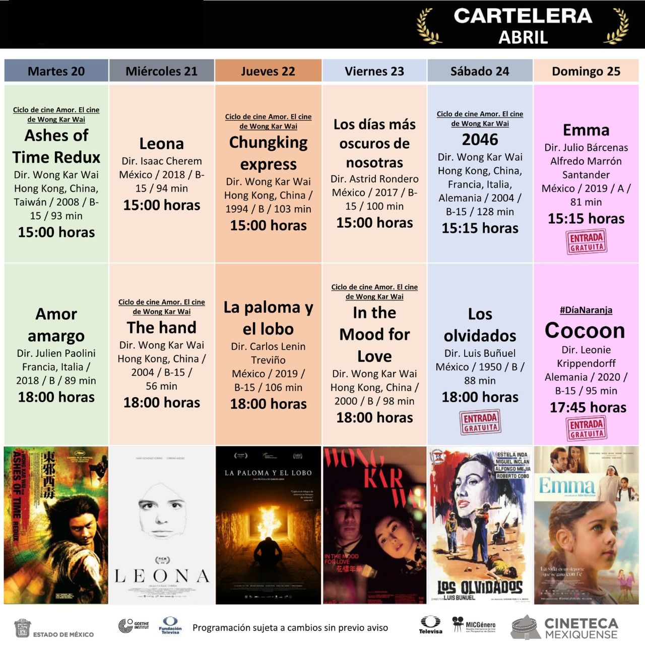 Invita Secretaria de Cultura y Turismo a disfrutar del Séptimo Arte en la Cineteca  Mexiquense