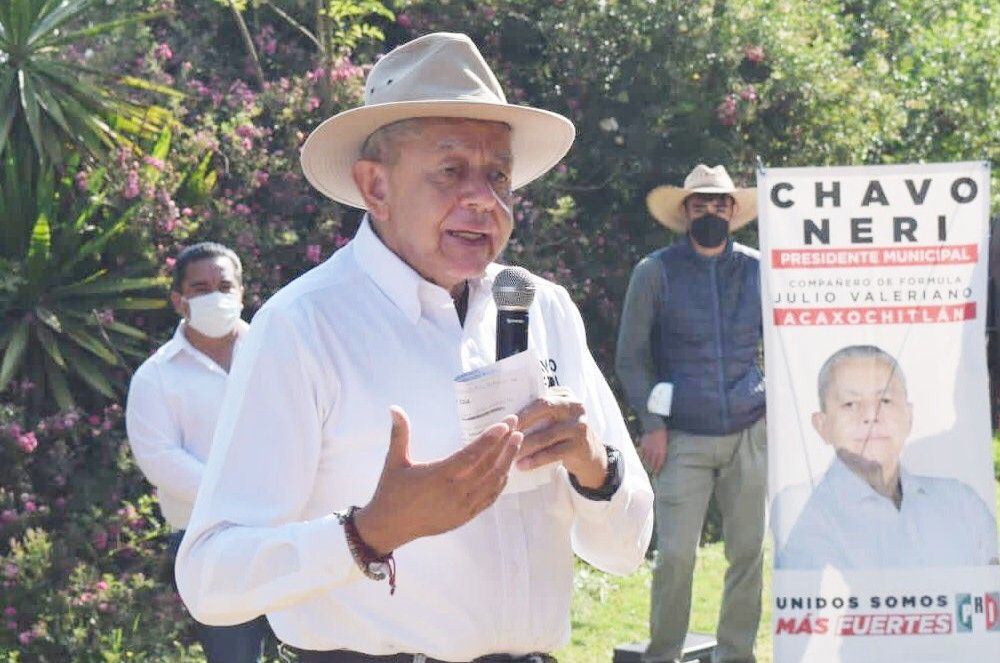 Chavo Neri, candidato a la presidencia municipal de Acaxochitlán por el PRI