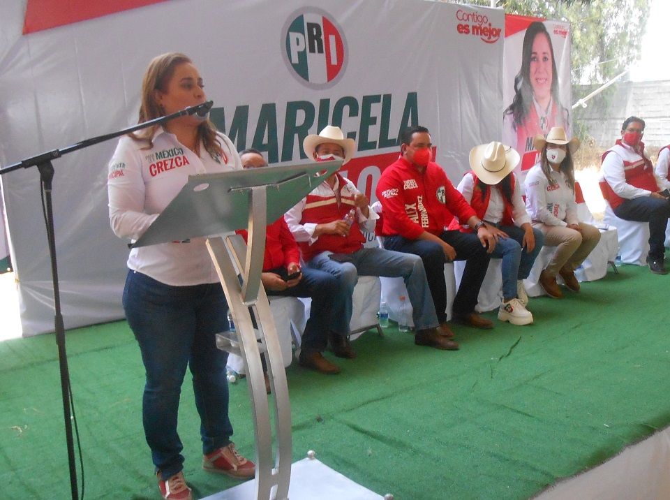 Alejandra Del Moral oficializó inicio de campaña de Maricela Melo