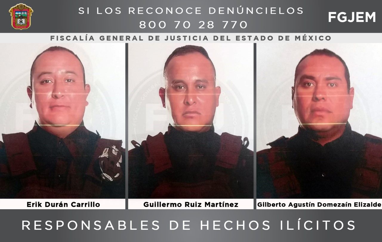 #Dan 56 años de prisión a policías municipales de Tlalnepantla por secuestro:FGJEM