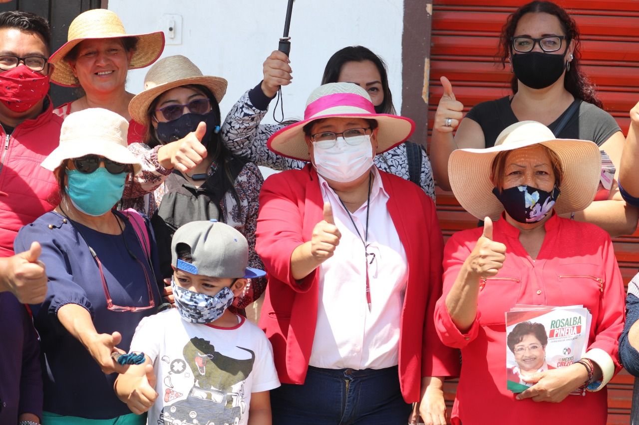 Rosalba Pineda presenta sus propuestas a vecinos de la Col. Venustiano Carranza en Chicoloapan