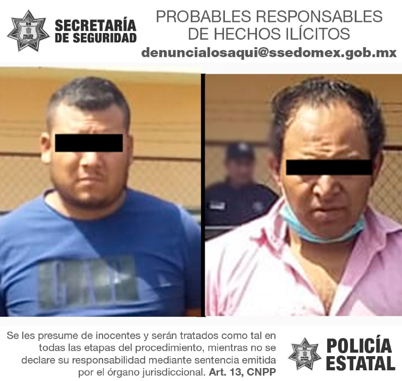#Detienen a dos que portaban pistolas en Toluca