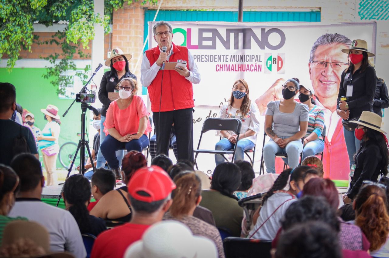 Llama Tolentino a consolidar el progreso en Chimalhuacan