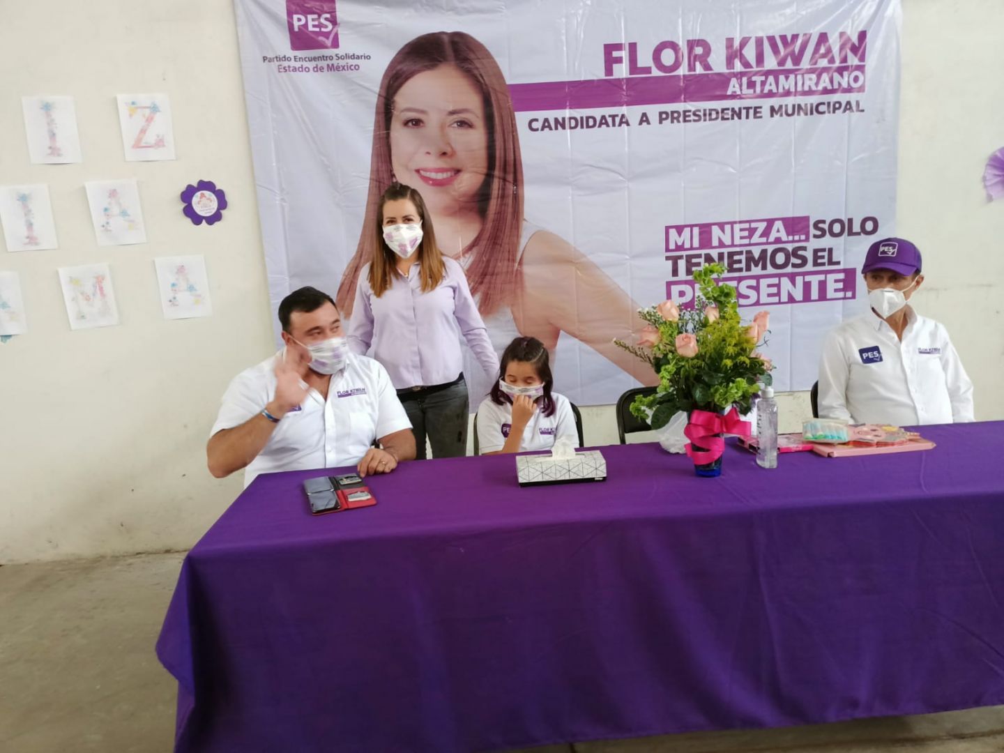 Flor Kiwan celebró el día de las madres.