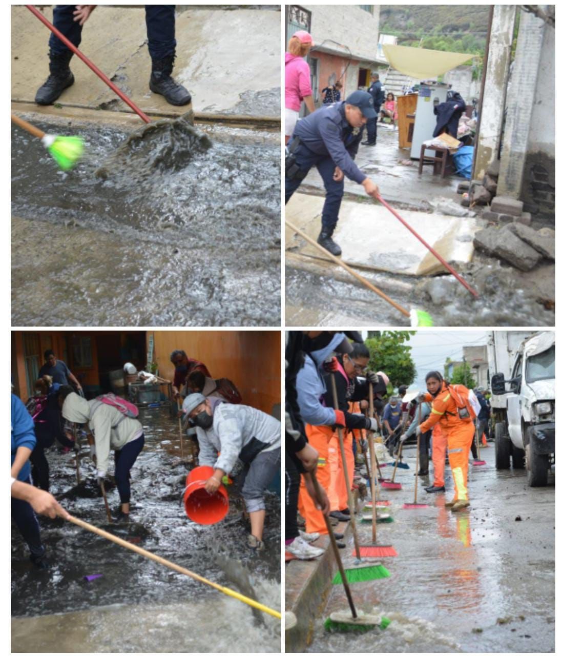 Gobierno de Valle de Chalco desplegó un operativo para dar atención a las afectaciones provocadas por la lluvia atípica y brindar auxilio a la población