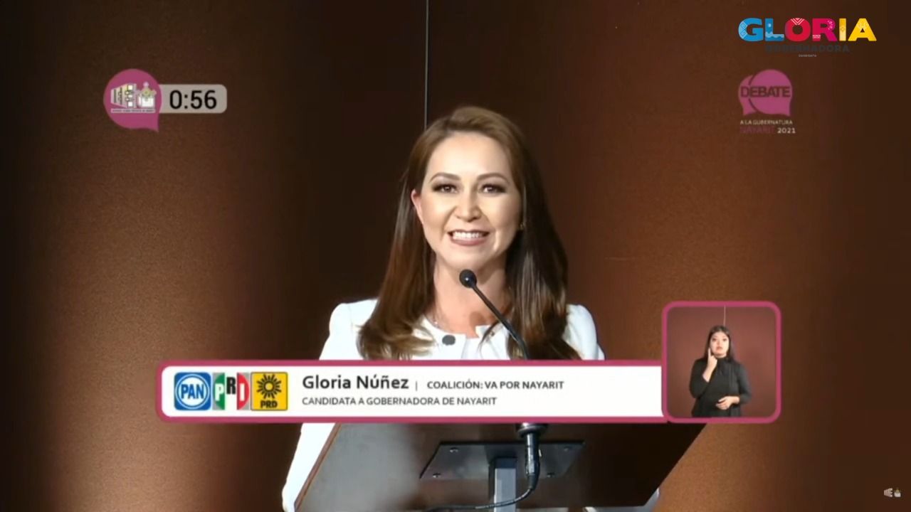 Gana debate Gloria Núñez, gana Nayarit