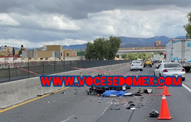 Motociclista pierde la vida sobre la #México-Pachuca