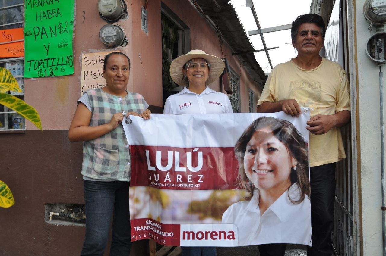 Lulú Juárez la mejor opción, ciudadanos del Distrito 19 