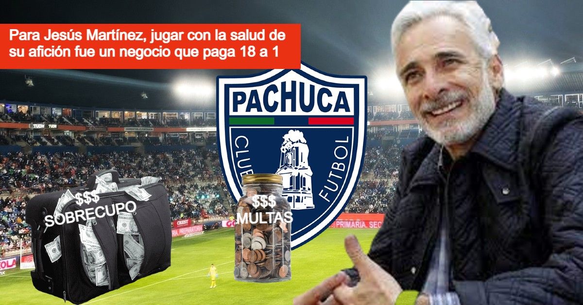 Negociazo del Club Pachuca: recibe 9.3 millones por sobrecupo y los multan sólo con 500 mil