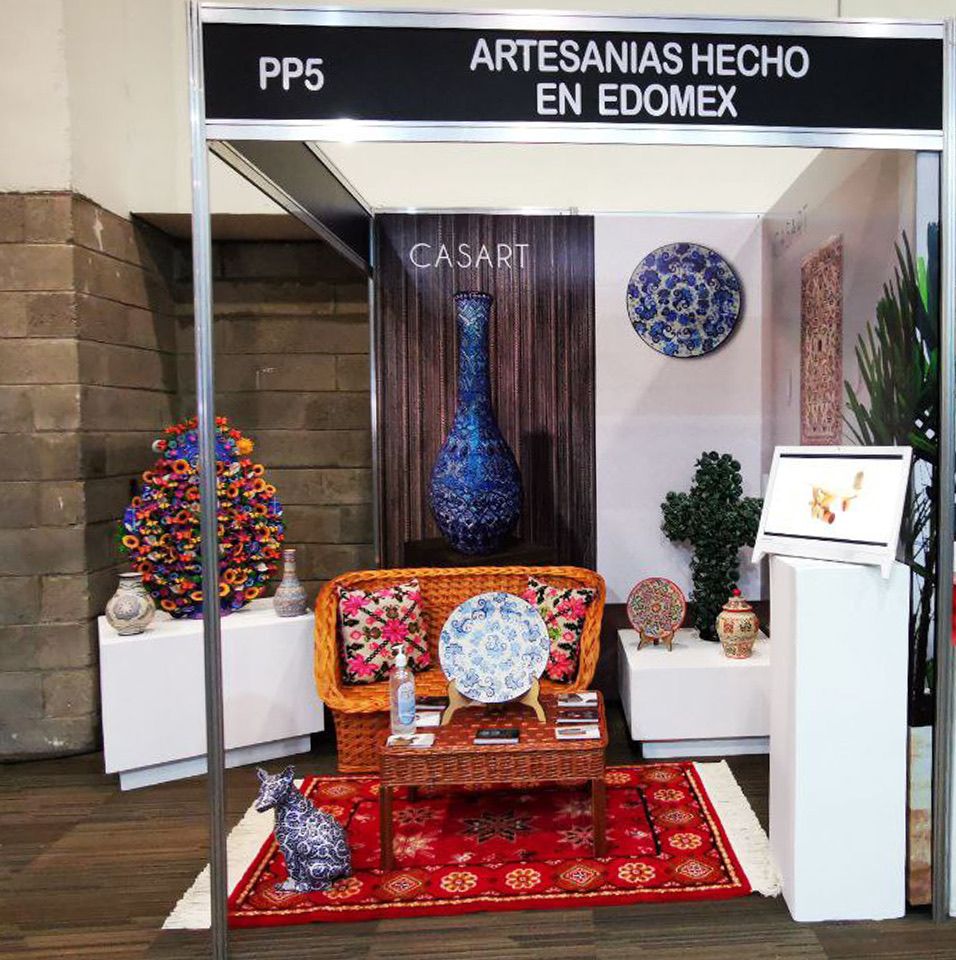 Incursionan artesanías mexiquense en el área de diseño de interiores en la Expo Hábitat 2021